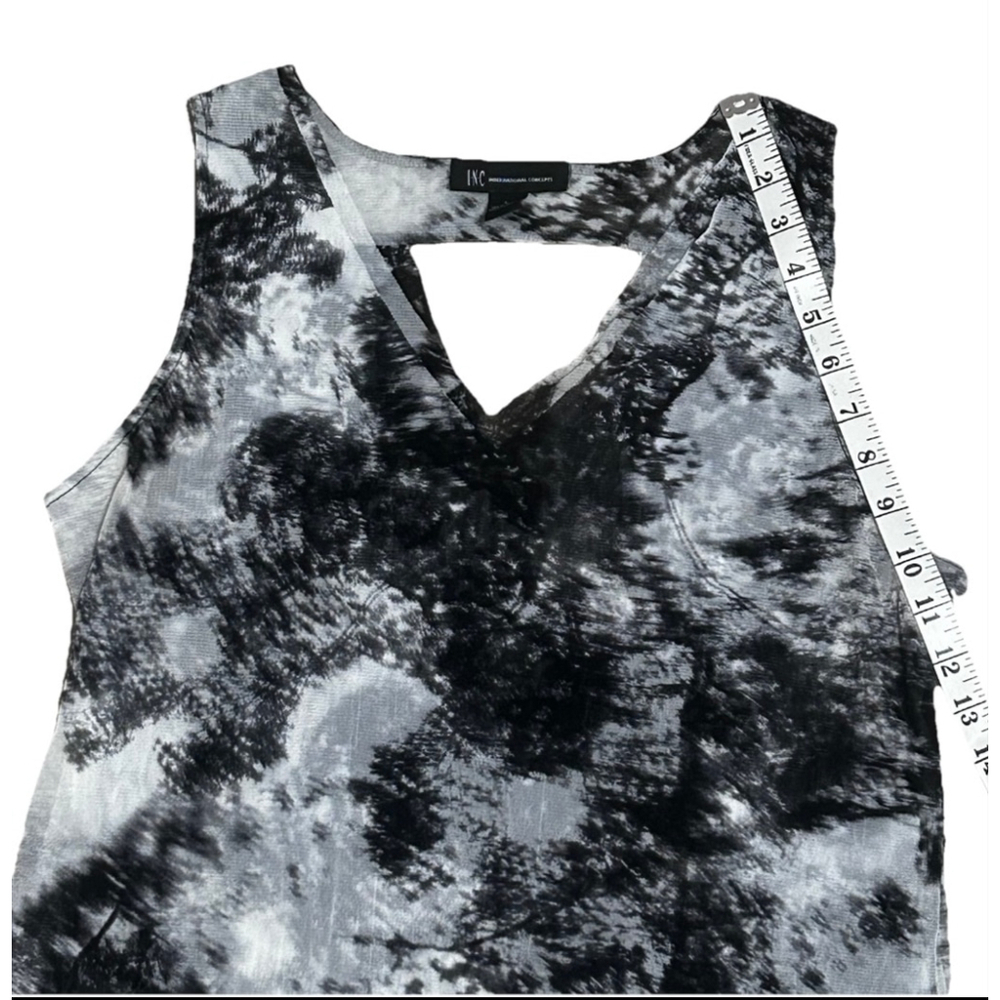 Women's INC Tank Top Size L Black Gray - Picture 4 of 7